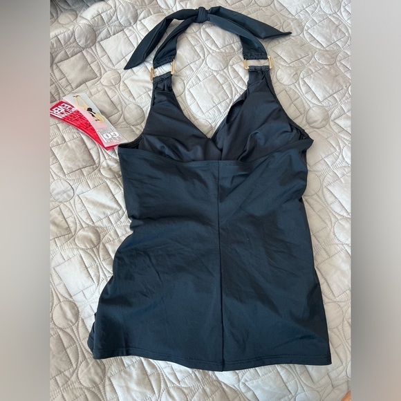 Spanx Tankini Top Draped Swimsuit Ruched Shaping Whittle Waistline NWT - Picture 11 of 16